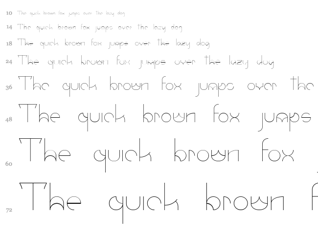 Umbra font waterfall